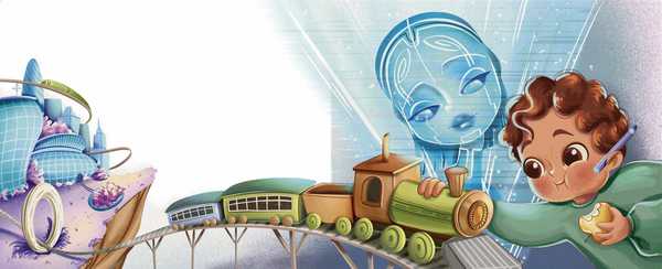 Lyra, Eli, and AI Friend sitting together